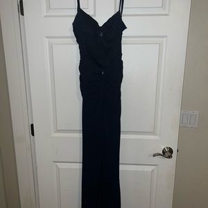 Dark blue prom dress